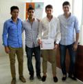 Primer premi a la millor gesti de la cartera de renda variable: Xavier Murillo Macias, Manuel Cambil Garca, scar Robert Carmona i Juan Jess Campos Palomares