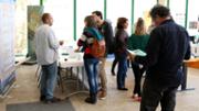 19/04/2016 Taules informatives a l'edifici Mateu Orfila i Rotger. Fira de postgrau