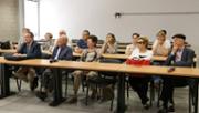 27/05/2016 Aula de videoconferncia AV02 de l'edifici Gaspar Melchor de Jovellanos. Presentaci a crrec del Dr. Lloren Huguet, Rector de la Universitat, i del Dr. David Pons, vicerector d'Economia i Infraestructures