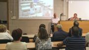 27/05/2016 Aula de videoconferncia AV02 de l'edifici Gaspar Melchor de Jovellanos. Presentaci a crrec del Dr. Lloren Huguet, Rector de la Universitat, i del Dr. David Pons, vicerector d'Economia i Infraestructures