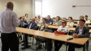 27/05/2016 Aula de videoconferncia AV02 de l'edifici Gaspar Melchor de Jovellanos. Presentaci a crrec del Dr. Lloren Huguet, Rector de la Universitat, i del Dr. David Pons, vicerector d'Economia i Infraestructures