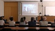 27/05/2016 Aula de videoconferncia AV02 de l'edifici Gaspar Melchor de Jovellanos. Projecci del vdeo institucional.