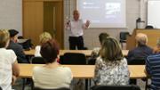 27/05/2016 Aula de videoconferncia AV02 de l'edifici Gaspar Melchor de Jovellanos. Presentaci a crrec del Dr. Lloren Huguet, Rector de la Universitat, i del Dr. David Pons, vicerector d'Economia i Infraestructures