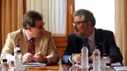 15/06/2018 Lloren Huguet i Jos Antonio Mayoral. Comissi Sectorial de Professorat del G-9 reunida a la UIB - Foto: A.COSTA (UIB)