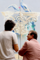 20/07/2018  L'artista Javier Garl i Lloren Huguet - Foto: A.COSTA (UIB)