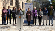Lectura de la declaraci institucional del Consell de Direcci de la UIB en el Dia Internacional de la Dona al campus universitari de Palma- Foto: A.COSTA/UIB