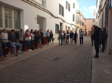 Lectura de la declaraci institucional del Consell de Direcci de la UIB en el Dia Internacional de la Dona a la Seu Universitria de Menorca 
