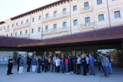 Lectura de la declaraci institucional del Consell de Direcci de la UIB en el Dia Internacional de la Dona a la Seu Universitria d'Eivissa i Formentera