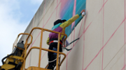 11/04/2019 Mural  d'URIGINAL i Irene Lpez- Foto: A.COSTA/UIB