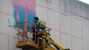 11/04/2019 Mural  d'URIGINAL i Irene Lpez- Foto: A.COSTA/UIB