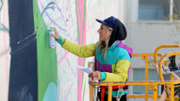 12/04/2019 Mural  d'URIGINAL i Irene Lpez- Foto: A.COSTA/UIB