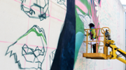 12/04/2019 Mural  d'URIGINAL i Irene Lpez- Foto: A.COSTA/UIB