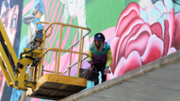 17/04/2019 Mural  d'URIGINAL i Irene Lpez- Foto: A.COSTA/UIB
