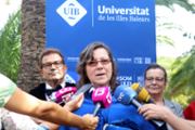 Atenci als mitjans de comunicaci amb motiu de l'acte d'inauguraci del curs acadmic 2019-20 - Foto: A.Costa/UIB