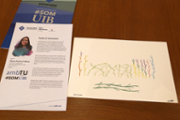 Obra grfica de Marias Puerto Fullana, guanyadora de la cinquena edici del concurs d'obra grfica per lliurar-la als titulats de la UIB del curs 2018-19- Foto: A.Costa/UIB