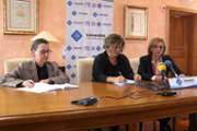 Roda informativa: Francesca Mas, Maria Lompart i Antnia Fullana - Foto: A.Costa/UIB