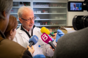 Presentaci als mitjans de comunicaci d'una patent internacional contra les calcificacions Foto: UIB/A.COSTA