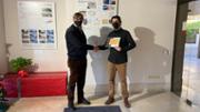 Mikel Elejondo Oddo, primer premi. Foto: COAAT Mallorca