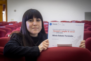 Mireia Sabater, guanyadora del primer premi, per al vdeo 