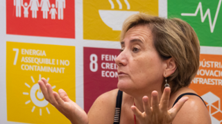 Presentaci de la doctora Fernanda Caro del projecte: Impacte de la COVID-19 en els itineraris d'inserci sociolaboral dirigits a collectius vulnerables: una proposta adaptada a un nou escenari - FOTO: A.Costa/UIB