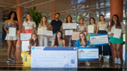 Alumnes premiats de la Facultat de Turisme de la UIB - FOTO: A.Costa/UIB