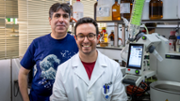 Bartolome Soberats y Daniel Martnez: investigadores del grupo de Qumica Supramolecular de la UIB - Foto: A.COSTA/UIB