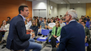 Xerrada d'emprenedoria amb el senyor Eduard Vilanova, economista, CEO de Refineria i president de la comissi Joves Economistes CEIB. - Foto: A.Costa/UIB