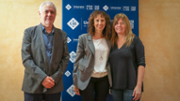 Maurici Mus, Mara Jos Sastre, presidenta i Noem Sans - Foto A.Costa/UIB