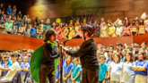 Futurs docents i alumnes d'escoles comparteixen escenari per la sostenibilitat i la inclusi&#xf3;