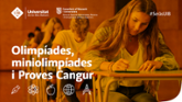 La UIB premia els 94 alumnes de Mallorca guanyadors de les olimp&#xed;ades, miniolimp&#xed;ades, proves Cangur i concursos escolars	