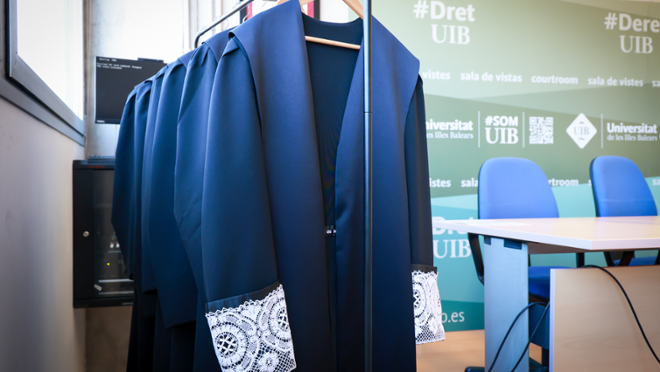 Sa la de vistes de la primera sessi del nou programa de simulaci de judicis dels estudiants de Dre